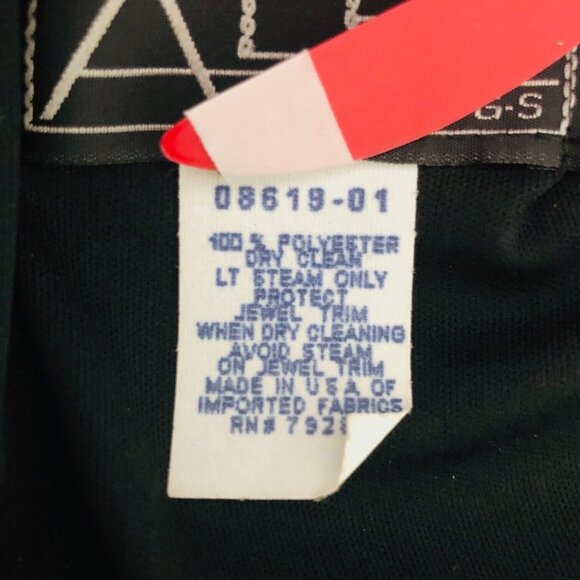 Alex Evenings Black Baby Doll Cocktail Dress Women 8 Embellish Lined Holiday LBD - Picture 7 of 10